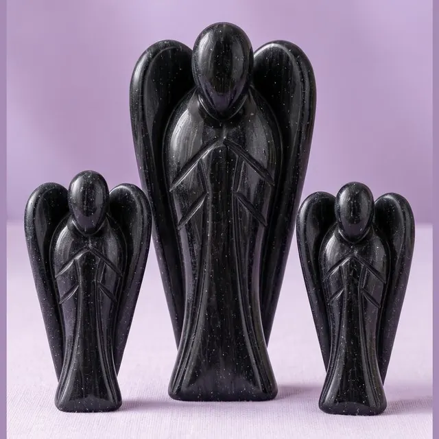 Black tourmaline angels