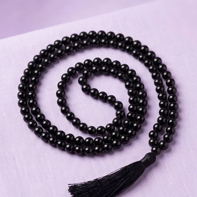 Black tourmaline jap mala