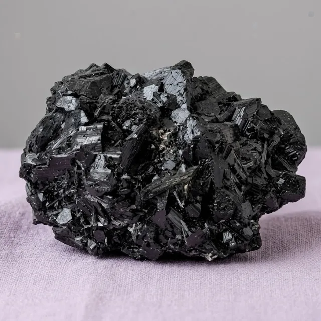 Black tourmaline raw stone