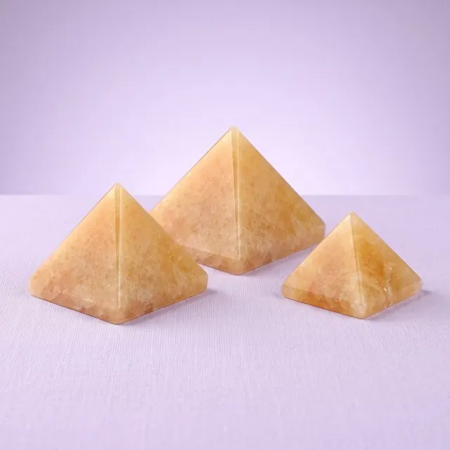 Citrine pyramids