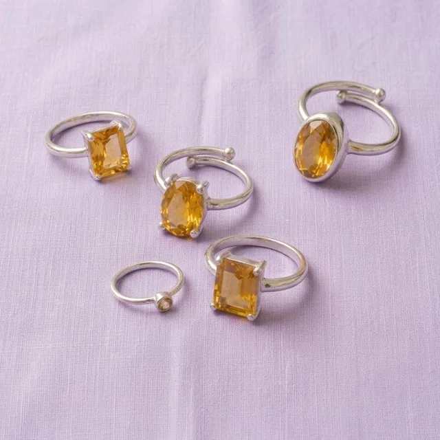 Citrine rings