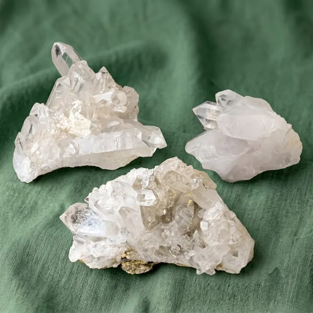 Clear quartz cluster