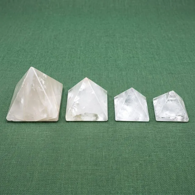 Clear quartz pyramid