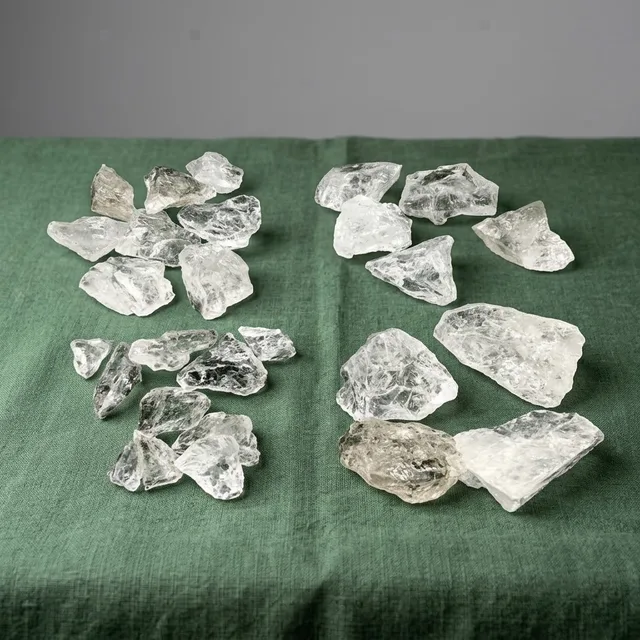 Clear quartz raw stone