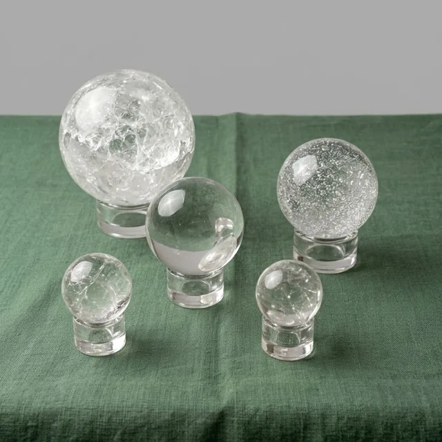 Clear quartz sphere
