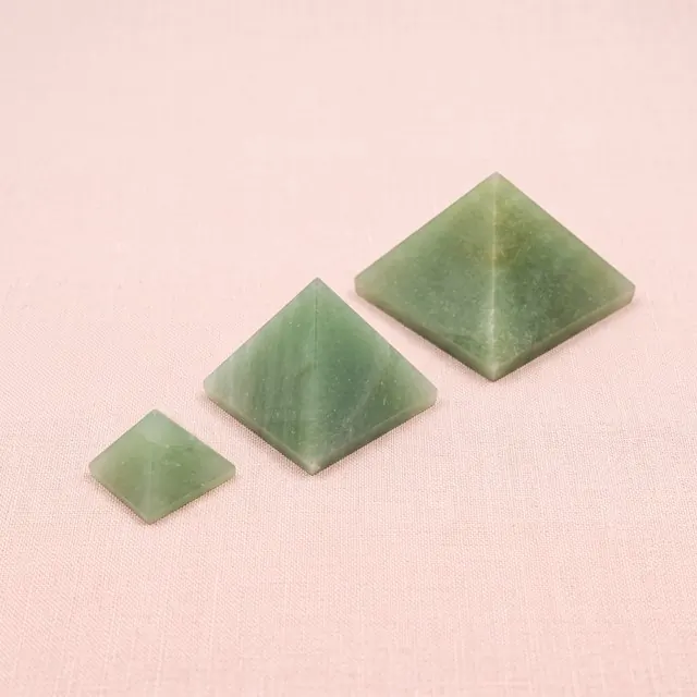 Green aventurine pyramid