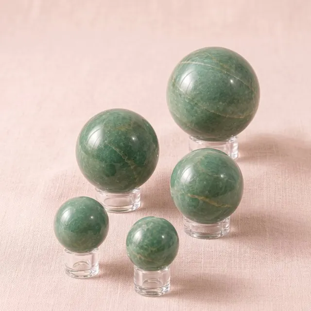 Green aventurine sphere