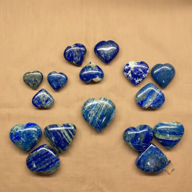 Lapis lazuli heart