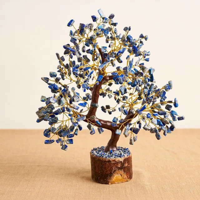 Lapis lazuli crystal trees