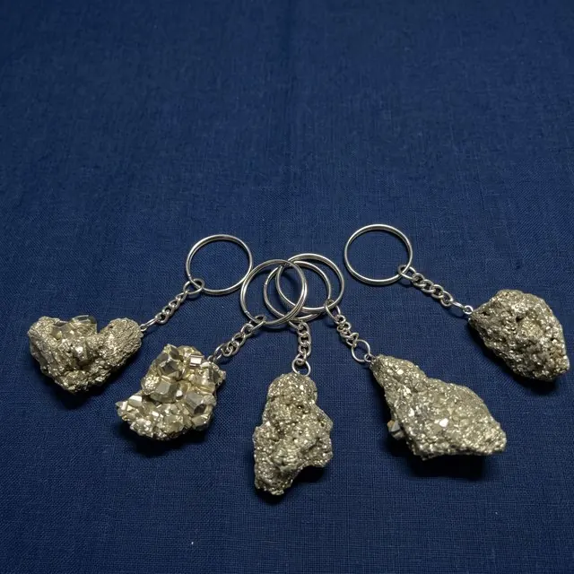 Pyrite keychains