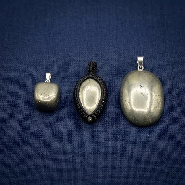 Pyrite pendants
