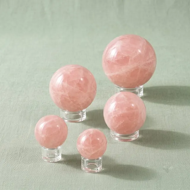 Rose quartz sphere
