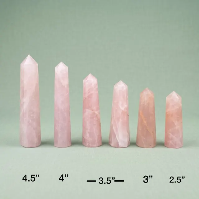 Rose quartz towers
