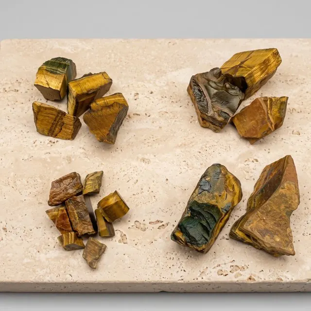 Tiger eye raw stone
