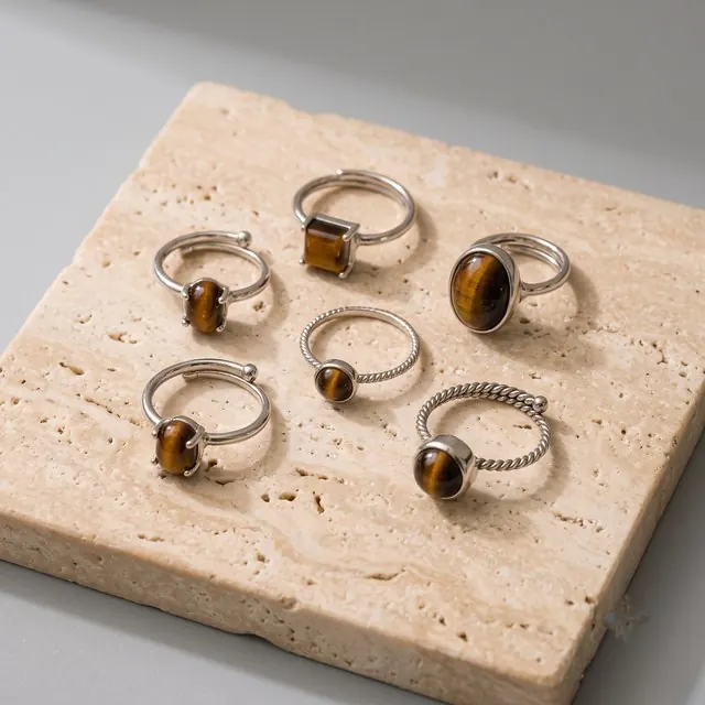 Tiger eye ring