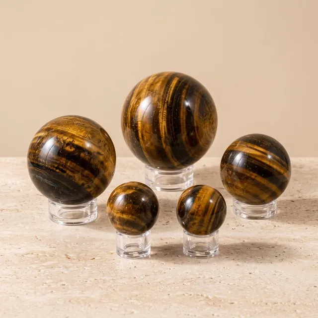 Tiger eye sphere